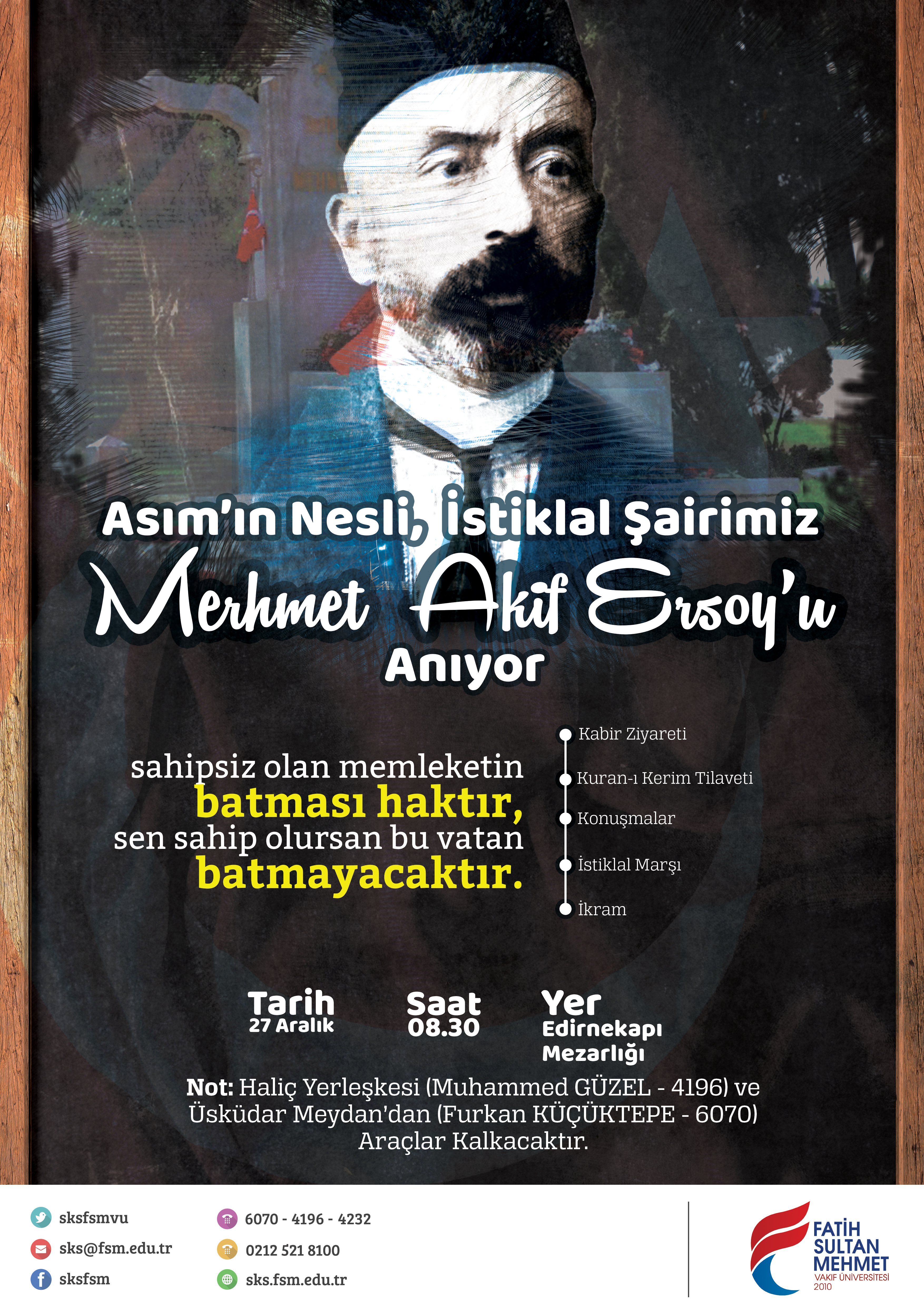 Mehmet Akif Ersoy'u Anıyoruz