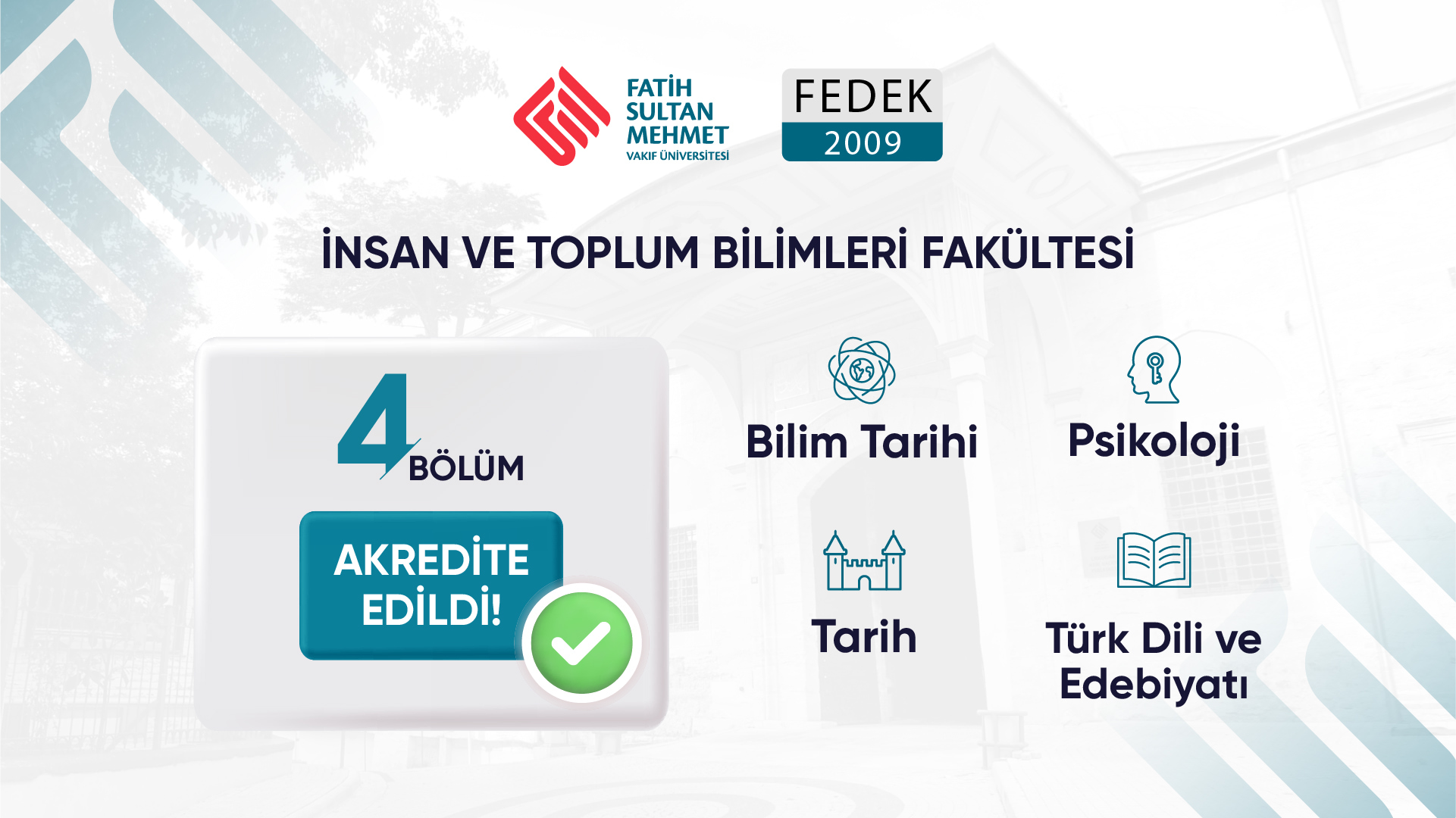 Akademik Kaliteye FEDEK Onayı