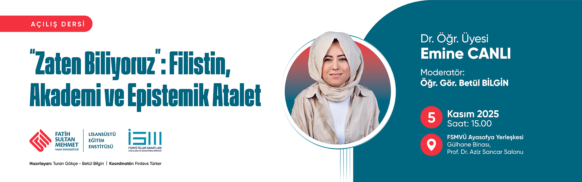 LİSANSÜSTÜ AÇILIŞ DERSİ