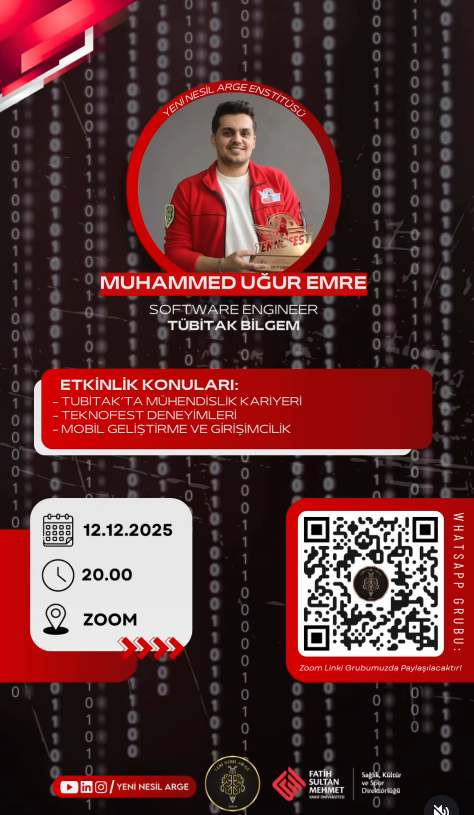 Enstitü Sohbetleri 14 Ar-Ge’den Girişimciliğe: TÜBİTAK ve Teknofest Deneyimleri